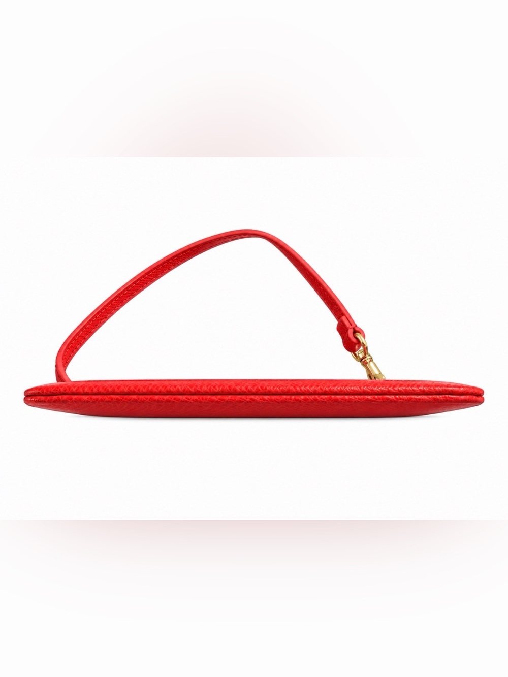 Coach F53142 Red Pink Colorblock Crossgrain Leather Wristlet Gold Hardware - Picture 3 of 9